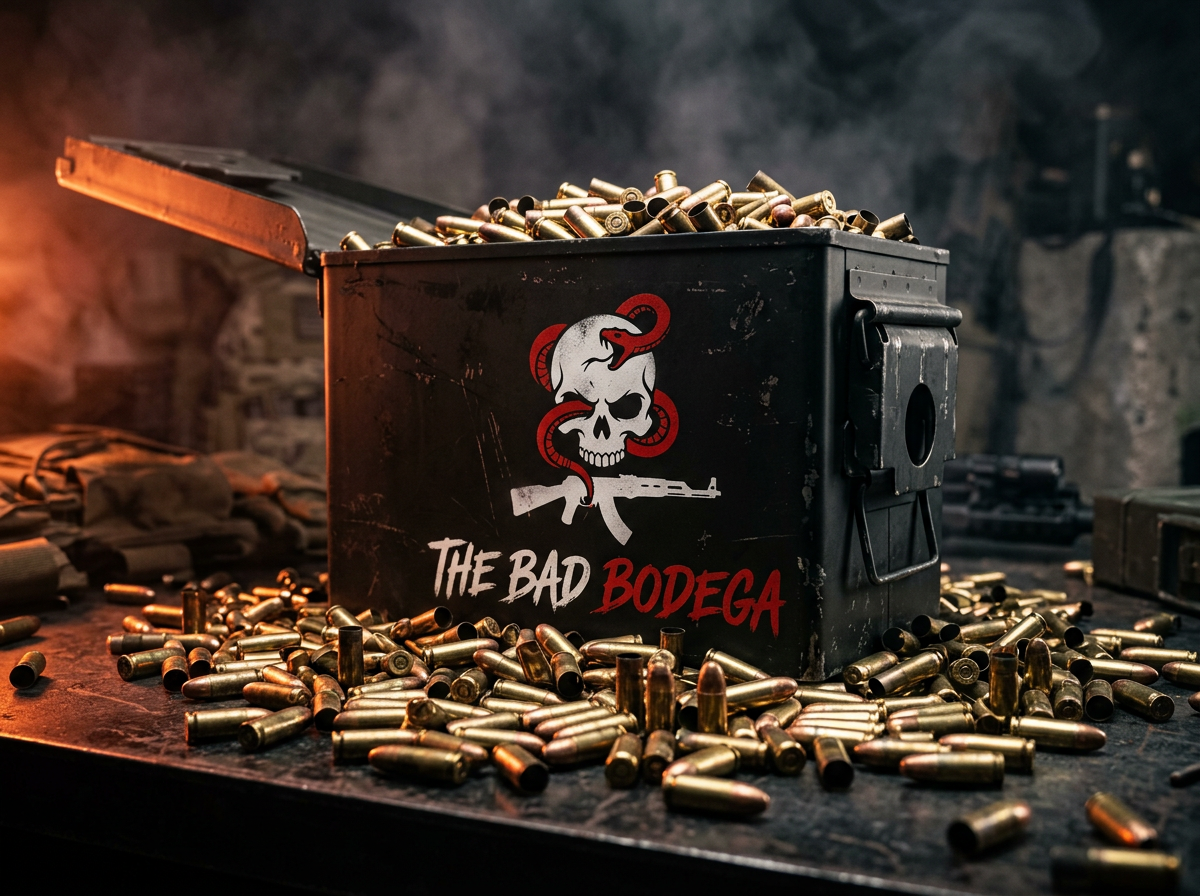 Caliber and Rounds — polished brass ammunition pile